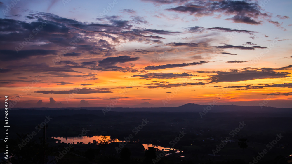 Fototapeta premium The sky in Twilight time