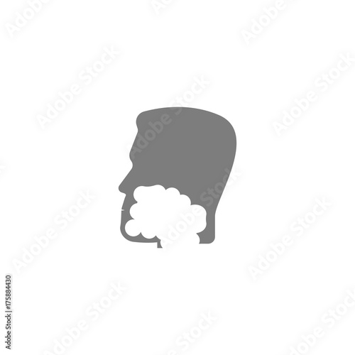 Man shave his face icon