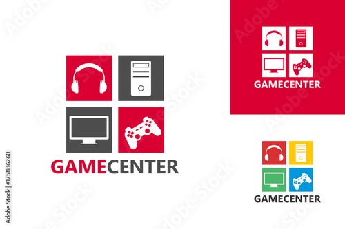 Game Center Logo Template Design