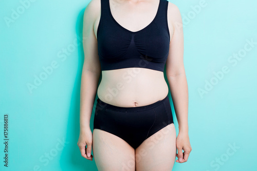 Fat overweight woman