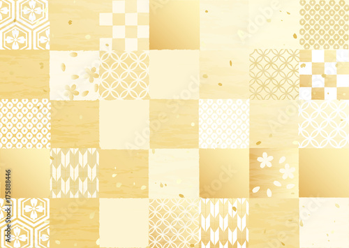 市松模様　いろいろ　和柄