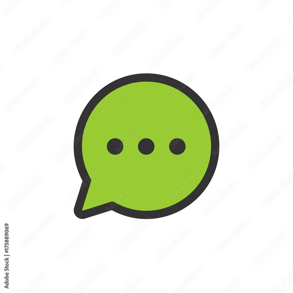 Fototapeta premium Communication Filled - Messenger Icon