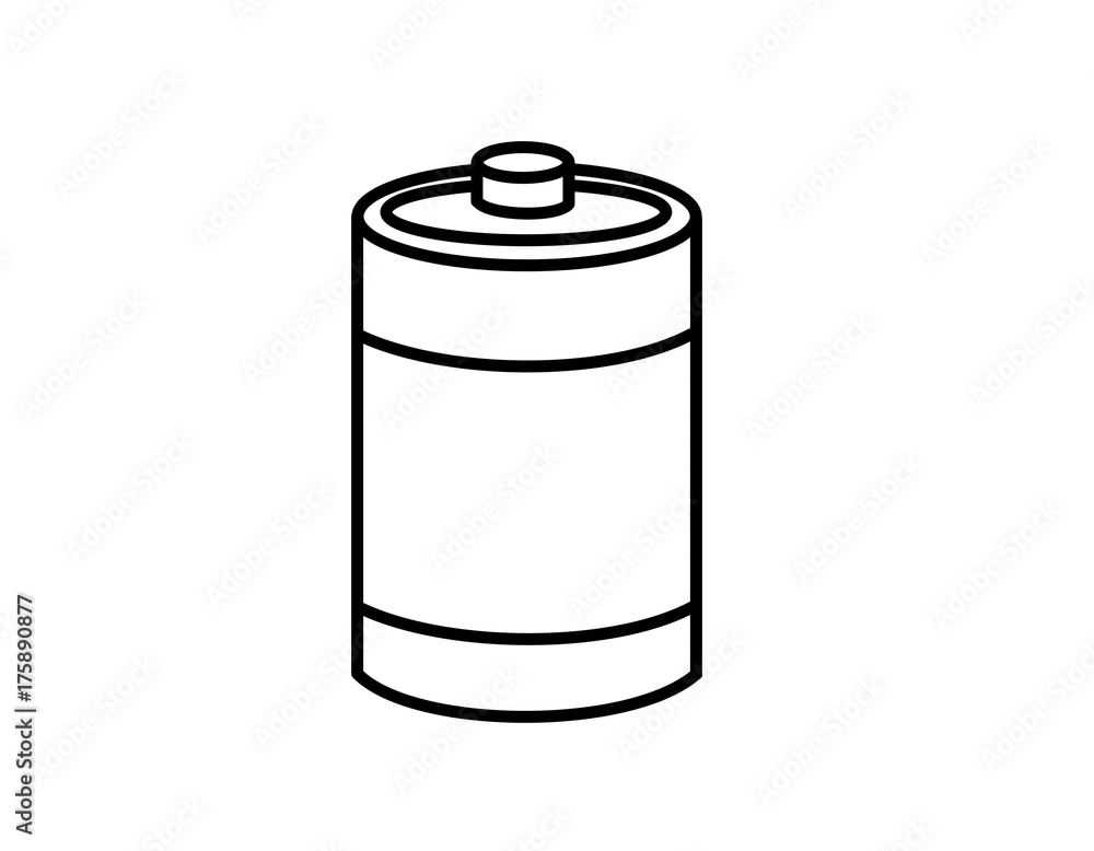 乾電池(線画、模様) 乾電池(線画、模様)