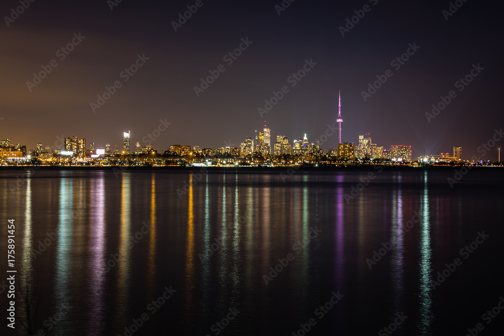 Toronto Night City Skyline