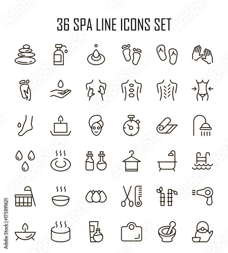 SPA icon set.