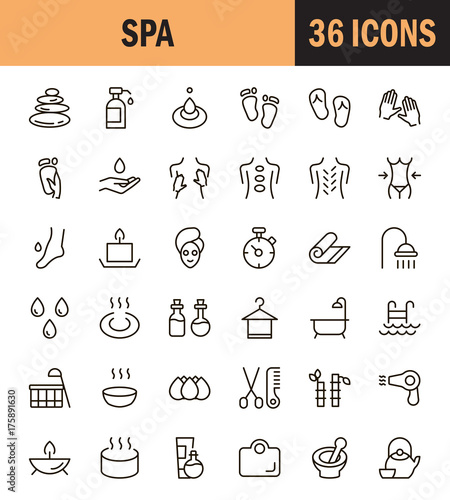 SPA icon set.