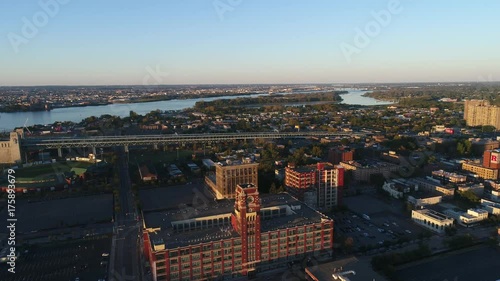 Aerial Flight Camden New Jersey Waterfront photo