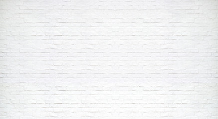 Modern white brick wall texture for background