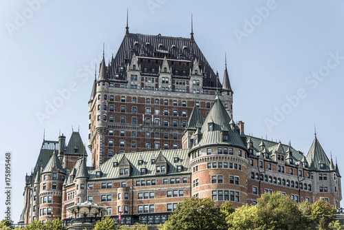 Canada Quebec City Chateau Frontenac most famous tourist attraction UNESCO World Heritage Site