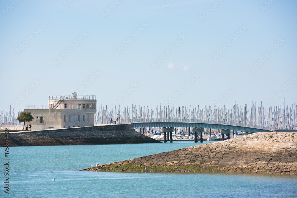 View of La Rochelle, France marina