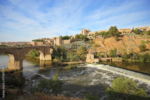 Panorama of the medieval city of Toledo. A UNESCO world heritage site in Spain