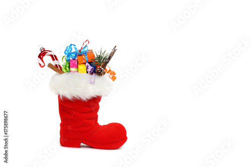Foto gefüllter Stiefel zum Nikolaus