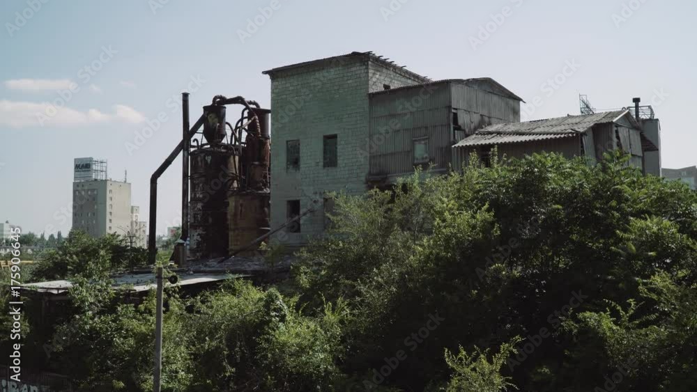 Old abandoned railway industry of the soviet era. Old abandoned railway industry of the soviet era.