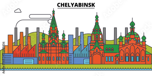 Canvas Print Russia, Chelyabinsk, industry