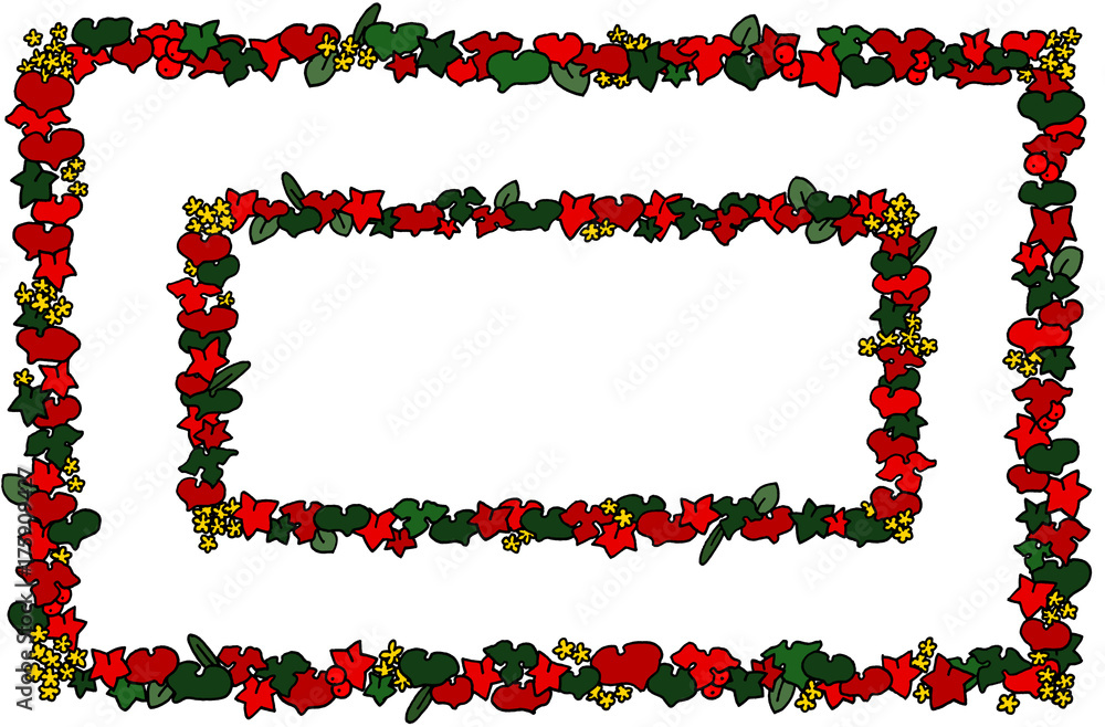 christmas plant frame christmas plant frame
