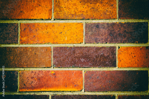 Fotografia abstract texture of a brick  wall