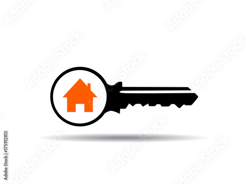 vector illustration of key 