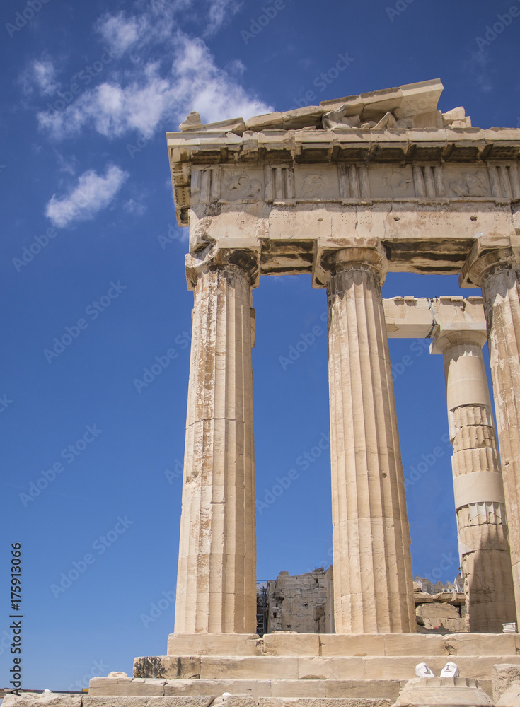Les colonnes de l'Acropole