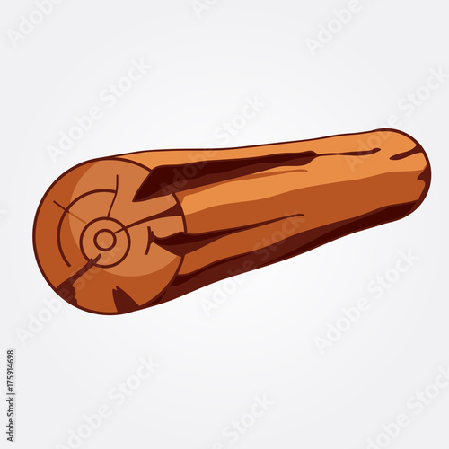 Illustration vector cartoon log