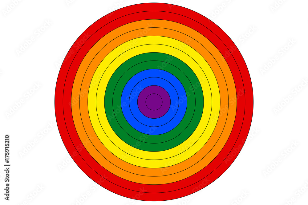 LGBT rainbow flag is the target vector LGBT rainbow flag is the target vector