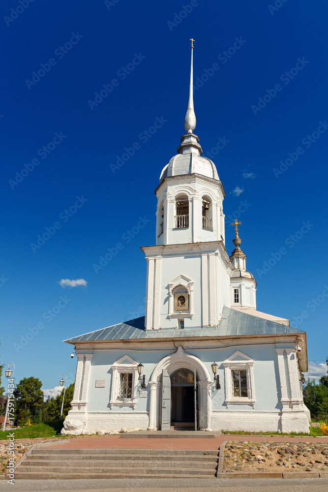 Old stone Orthodox Church in Russia.