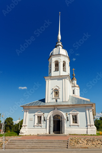 Old stone Orthodox Church in Russia.