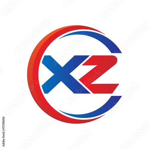 xz logo vector modern initial swoosh circle blue and red Free Download xz logo vector modern initial swoosh circle blue and red - GFXLoad