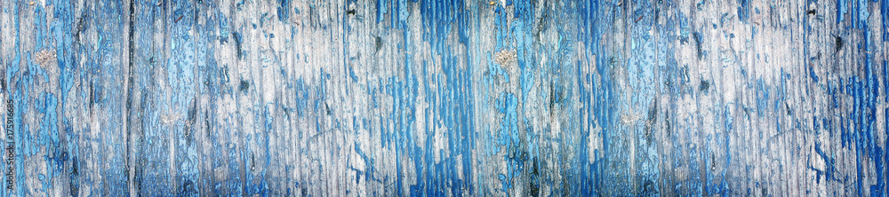 Texture old blue  wooden board