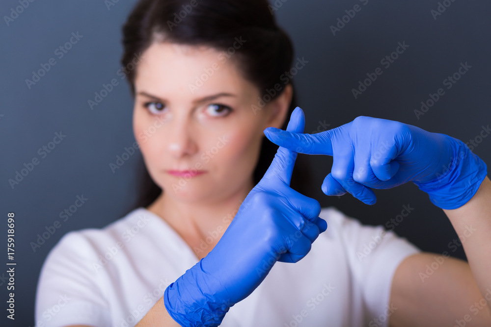 Woman cosmetologist in a spa salon Woman cosmetologist in a spa salon