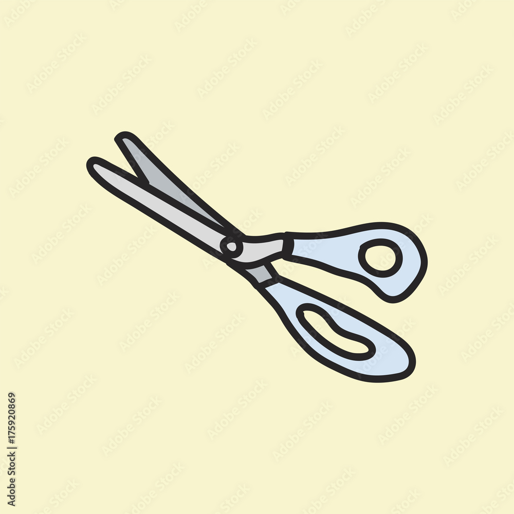 Vector of stationery doodle style Vector of stationery doodle style