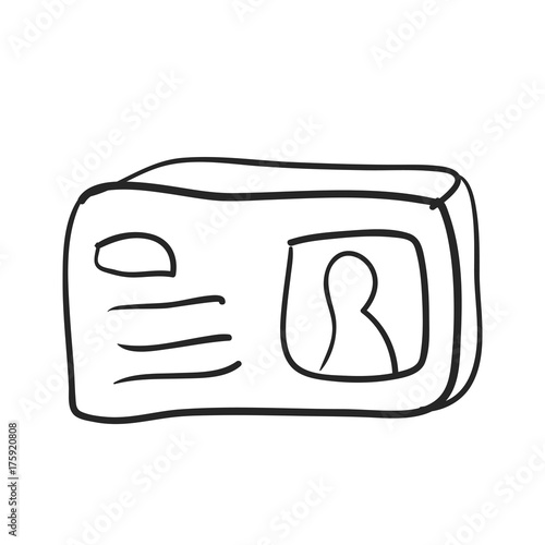 Doodle of ID card