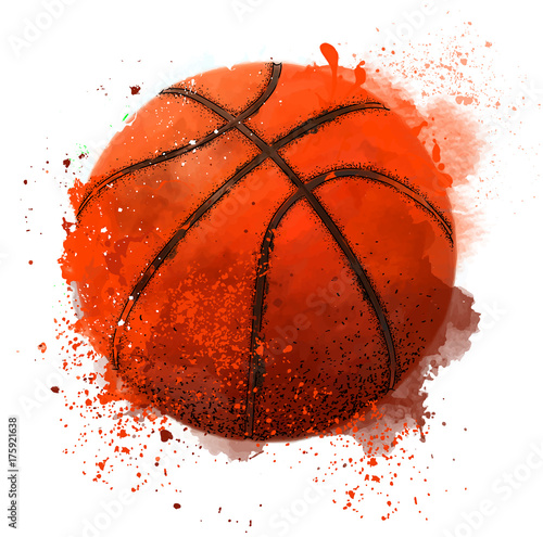 abstract basketball. Vector illustration