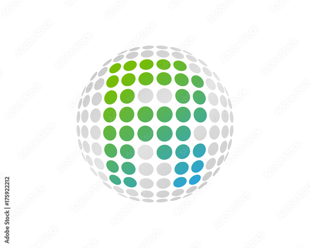 Letter R Dot Sphere Icon Logo Design Element Letter R Dot Sphere Icon Logo Design Element