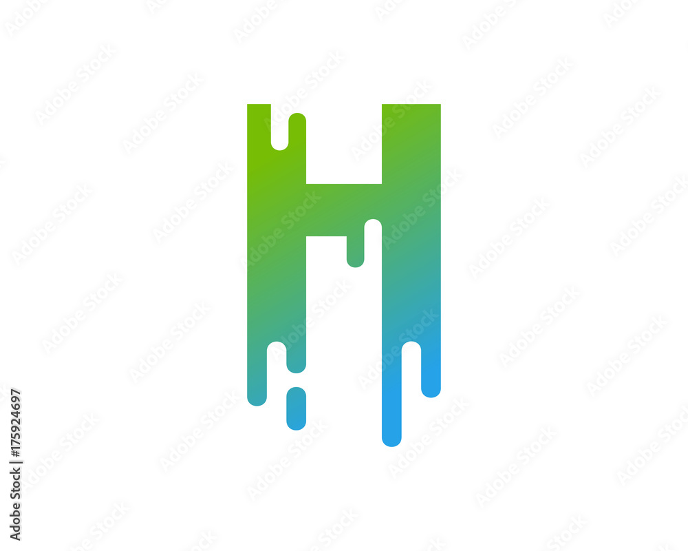 Letter H Paint Wet Icon Logo Design Element Letter H Paint Wet Icon Logo Design Element