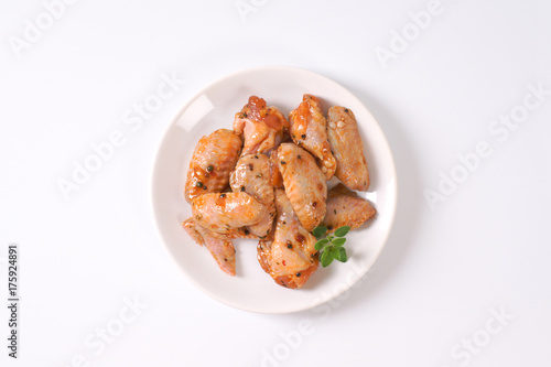 Foto marinated chicken wings