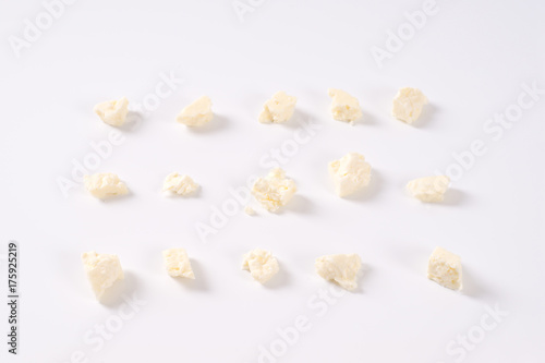 crumbled white cheese