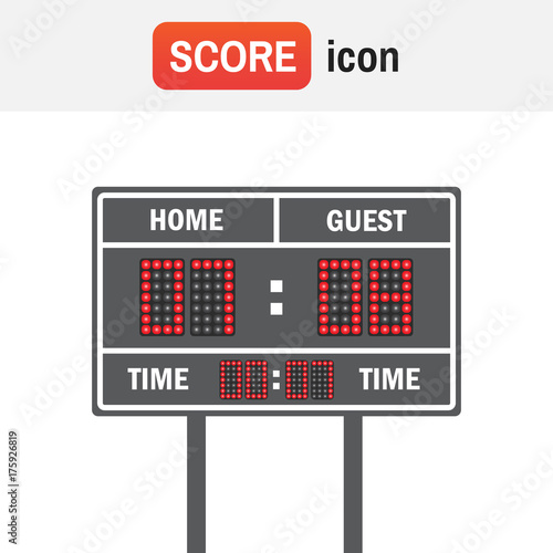 Scoreboard football american. American football vector scoreboard. Sport football, scoreboard american game © 3dwithlove
