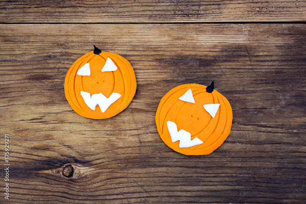 Pumpkins on wooden background Pumpkins on wooden background