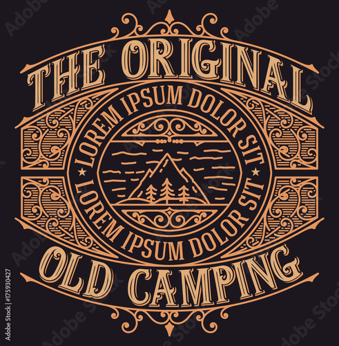 Old design for logo or packing