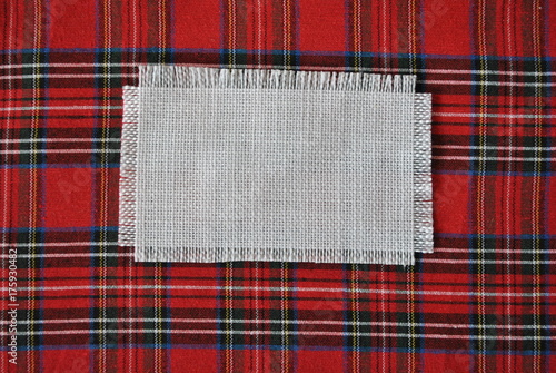 Tekstura tkaniny świątecznej