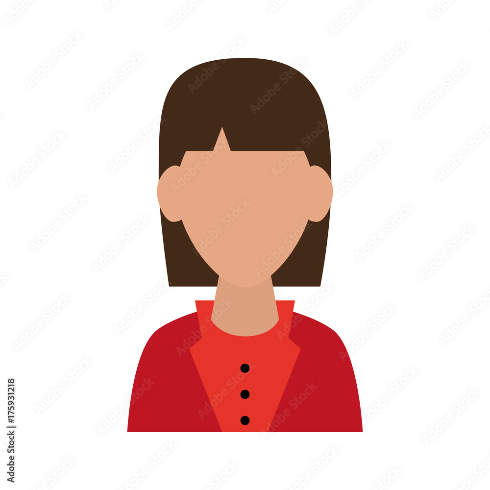 woman with short brown hair avatar portrait icon image vector illustration design woman with short brown hair avatar portrait icon image vector illustration design