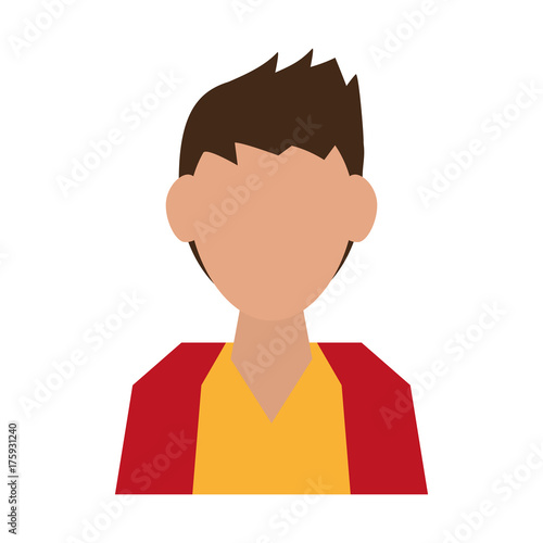 man avatar portrait icon image vector illustration design 