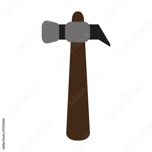 hammer tool icon image vector illustration design 