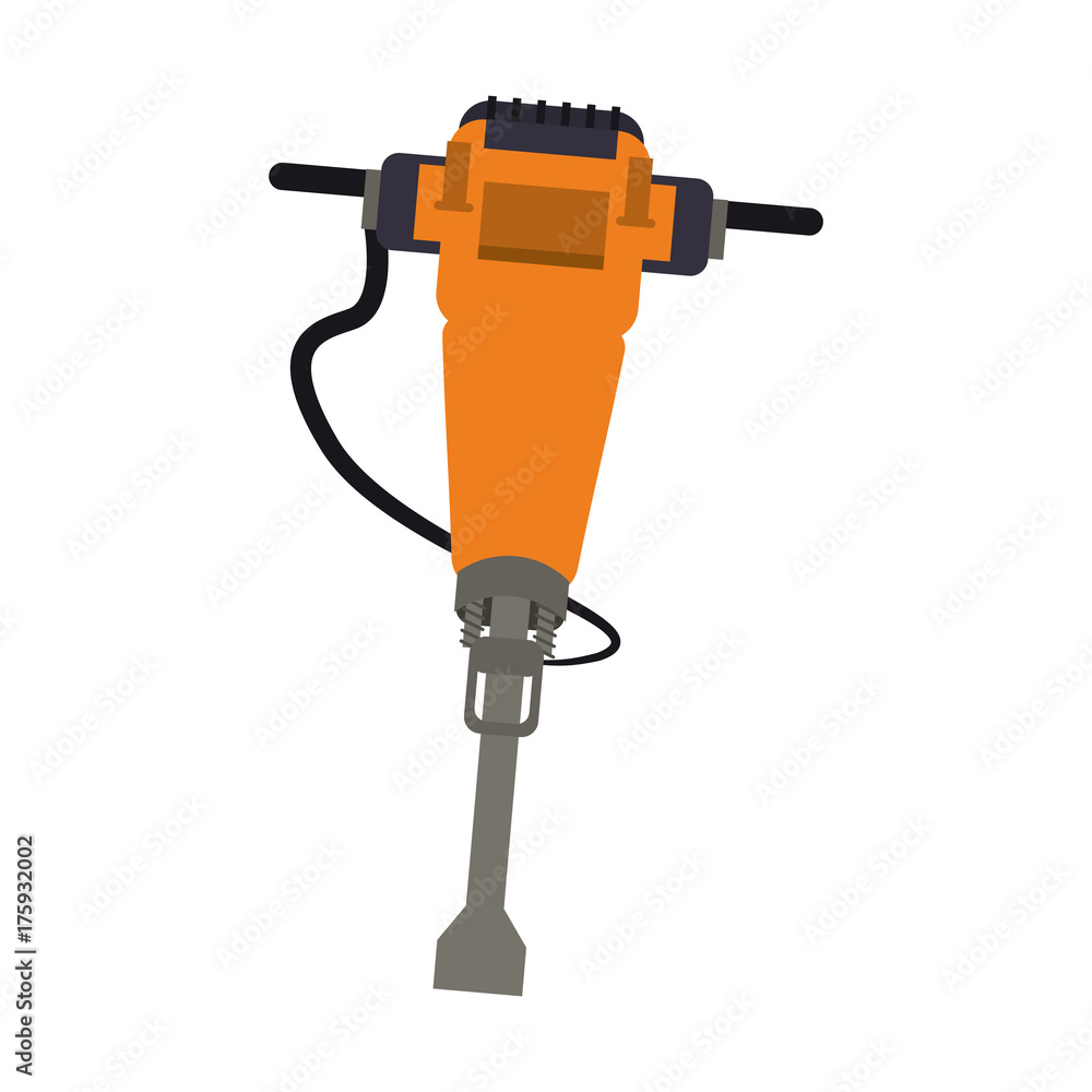 jackhammer tool icon image vector illustration design jackhammer tool icon image vector illustration design