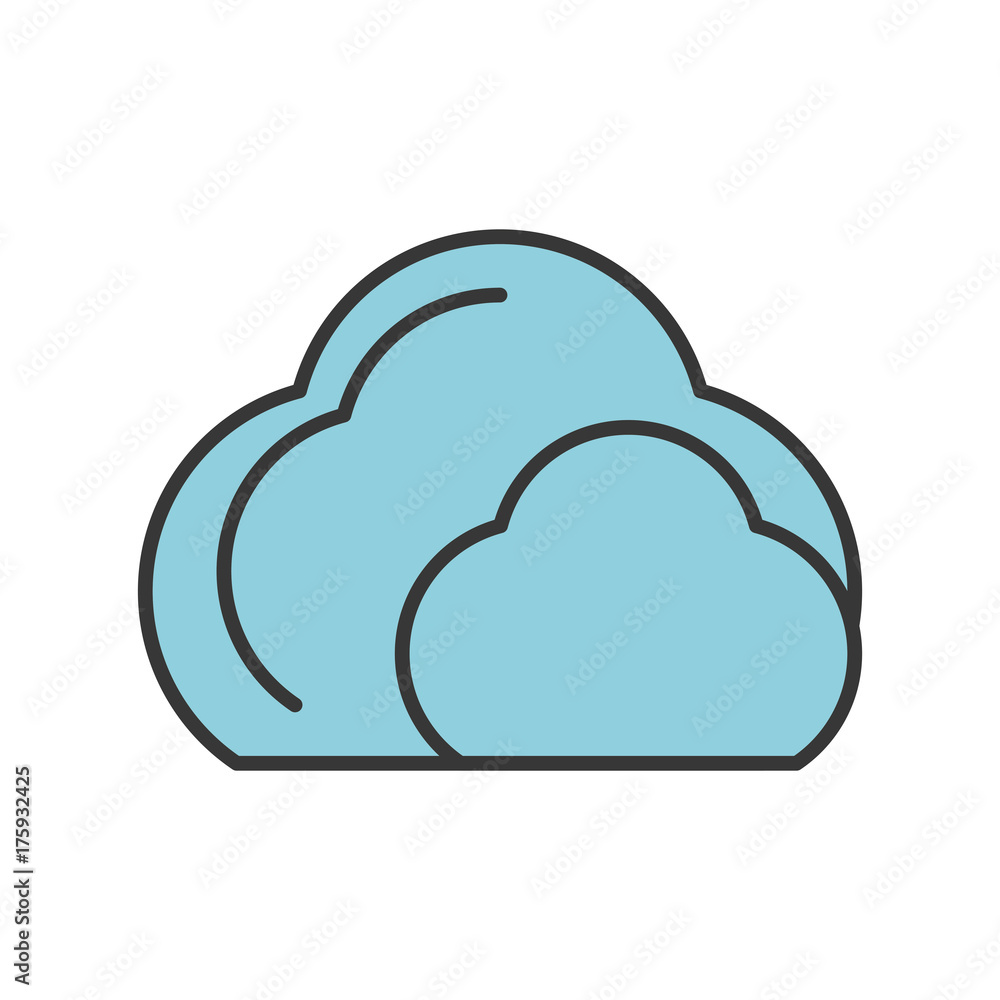 cloud  vector illustration