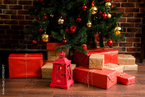 Wallpaper Mural Christmas gifts are under the Christmas tree Torontodigital.ca