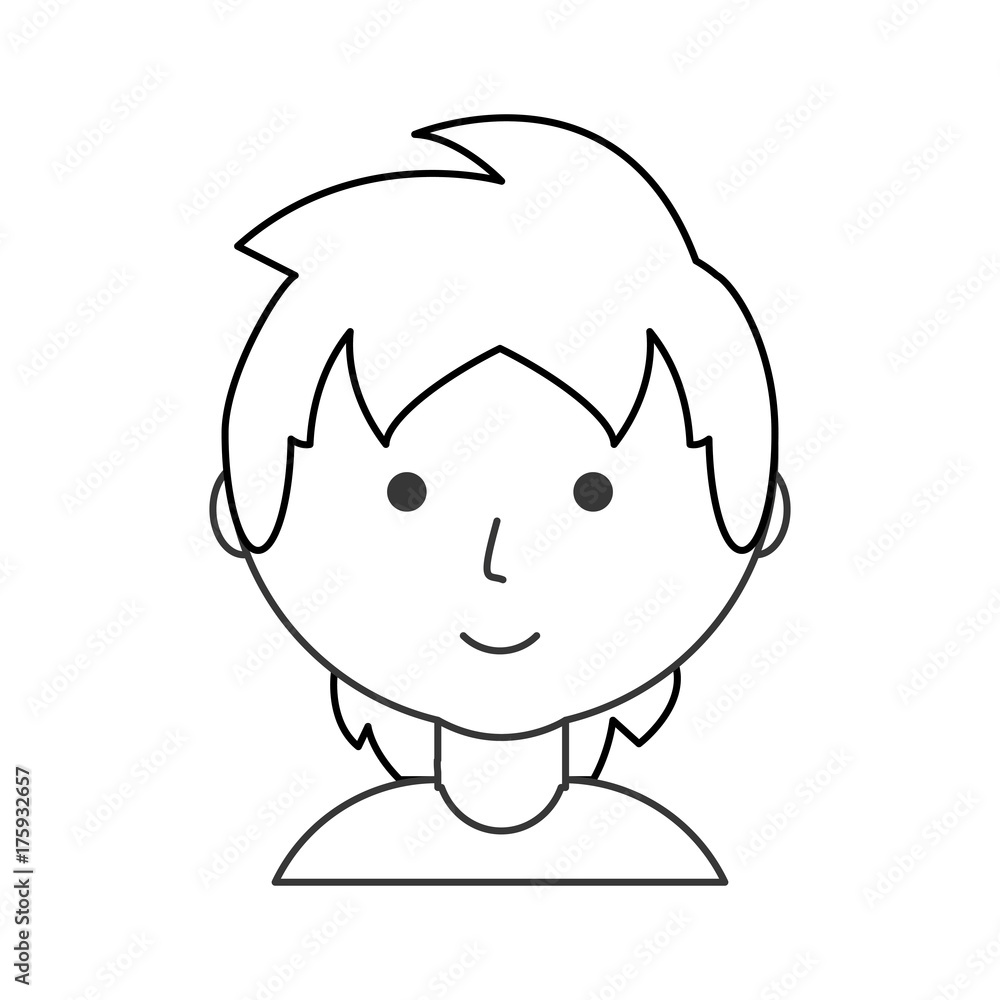 Obraz premium young man vector illustration