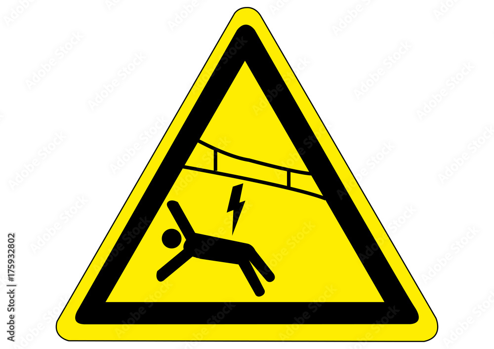 Schild Gefahr durch Oberleitung
Schild Gefahr durch Oberleitung