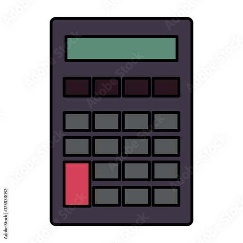 calculator math isolated icon