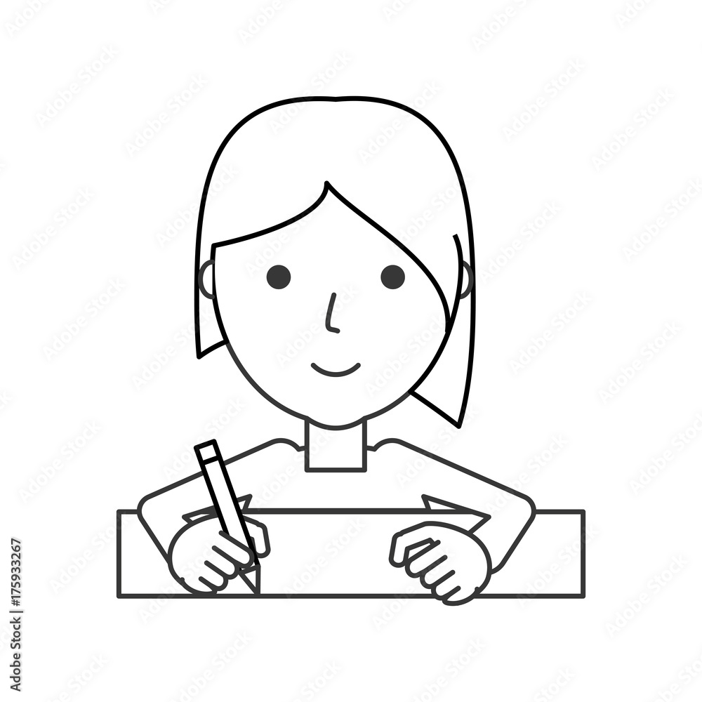 woman  face  vector illustration